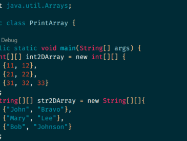 simplest way to print a Java array